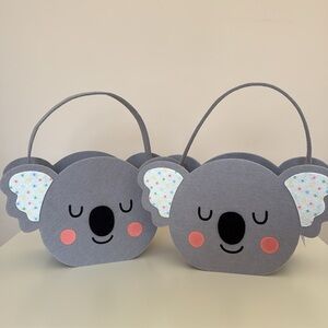 Spritz Koala Felt Easter Basket (Set of 2)